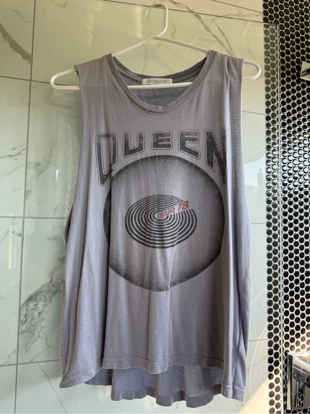 Daydreamer Heather Gray Band Tee with Logo